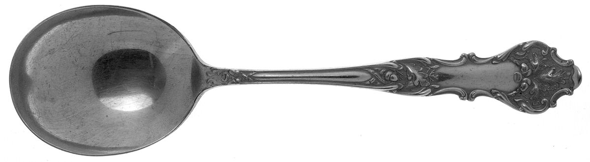 Charter Oak (Silverplate, 1906) Round Bowl Soup Spoon (Gumbo) by International Silver-1