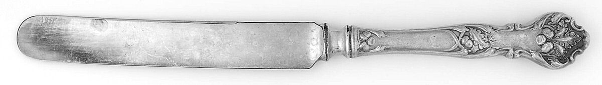 Charter Oak (Silverplate, 1906) Old French Hollow Knife with Bolster by International Silver-1