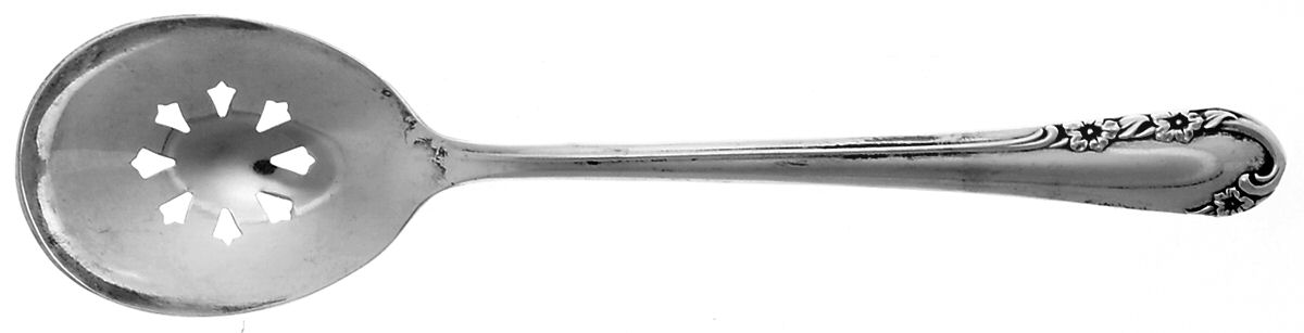 Chased Rose (Silverplate, 1955) Large Sugar Sifter by International Silver-1