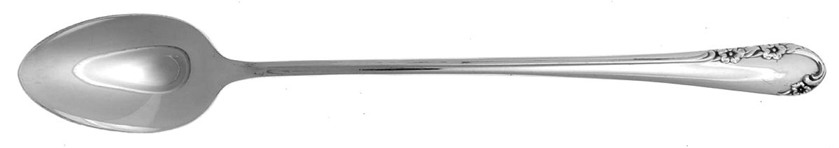 Chased Rose (Silverplate, 1955) Iced Tea Spoon by International Silver-1