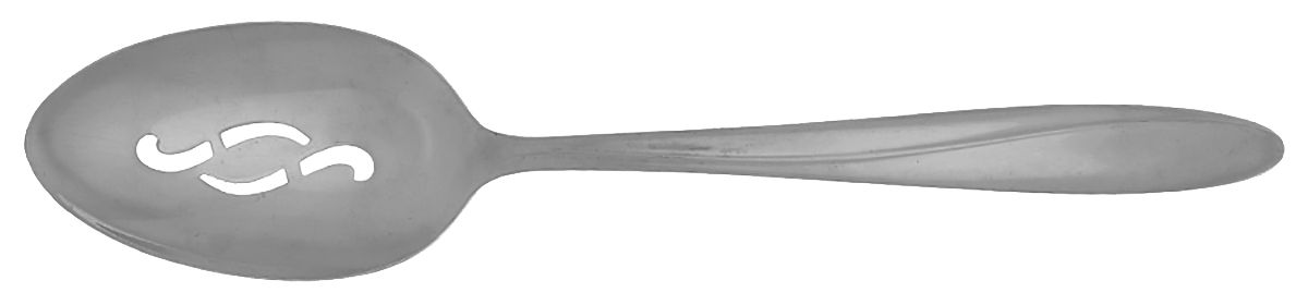 Christiania (Stainless) Pierced Tablespoon (Serving Spoon) by International Silver-1