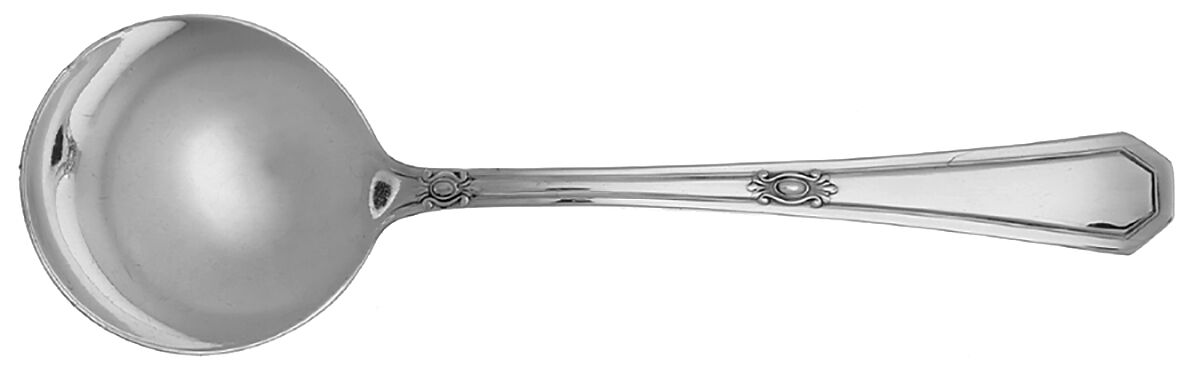 Claridge (Silverplate, 1919) Round Bowl Soup Spoon (Bouillon) by International Silver-1