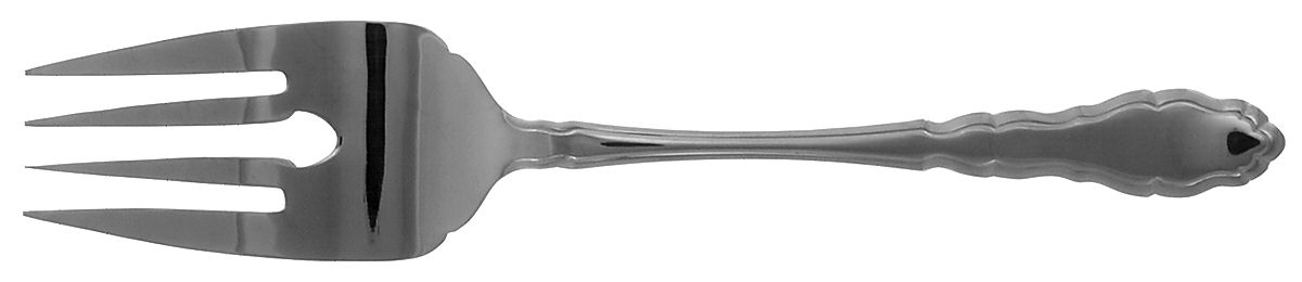Claridge (Stainless) Large Solid Cold Meat Serving Fork by International Silver-1