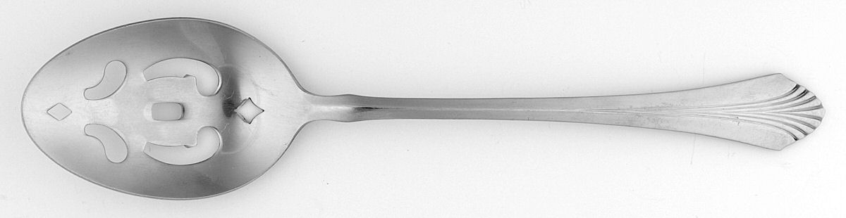 Claridge (Stainless) Pierced Tablespoon (Serving Spoon) by International Silver-1