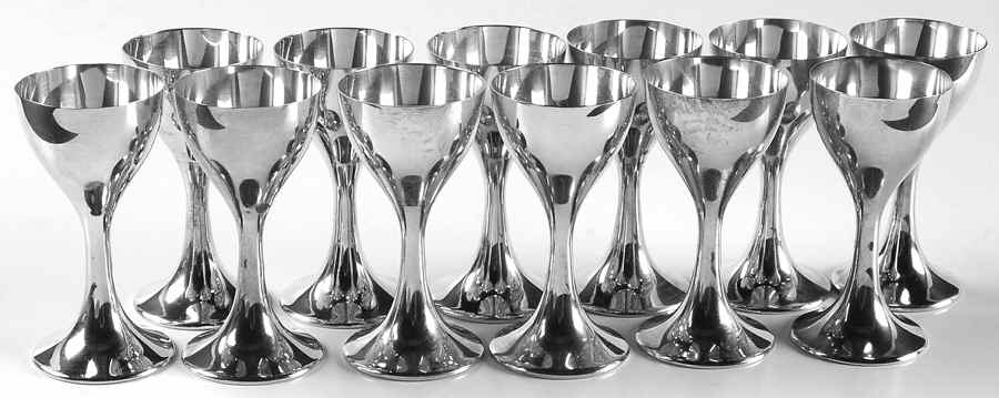 Classic (Sterling, Hollowware) Cordial Cup - Set of 12 by International Silver-1