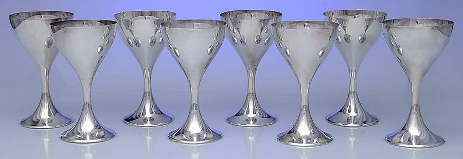 Classic (Sterling, Hollowware) Water Goblet - Set of 8 by International Silver-1