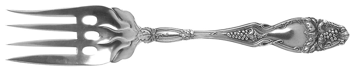 Cloeta (Sterling, 1904) Medium Solid Cold Meat Serving Fork by International Silver-1