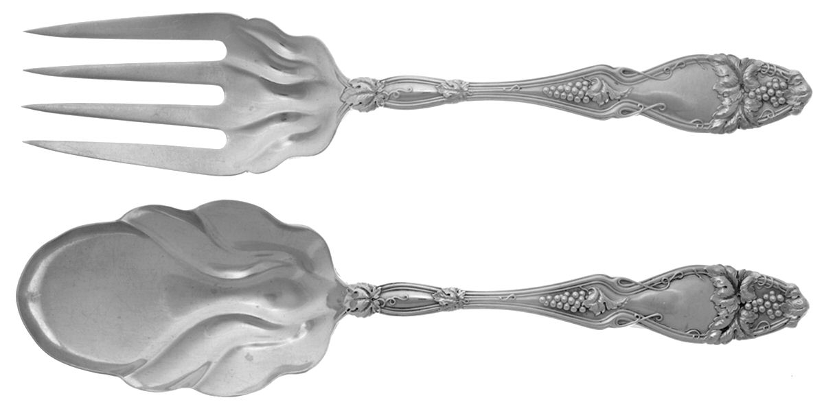 Cloeta (Sterling, 1904) (2 Pc) Solid Salad Set by International Silver-1
