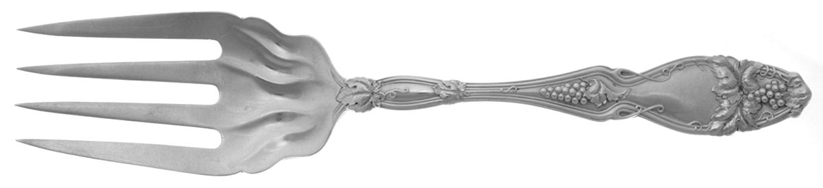 Cloeta (Sterling, 1904) Solid Salad Serving Fork by International Silver-1