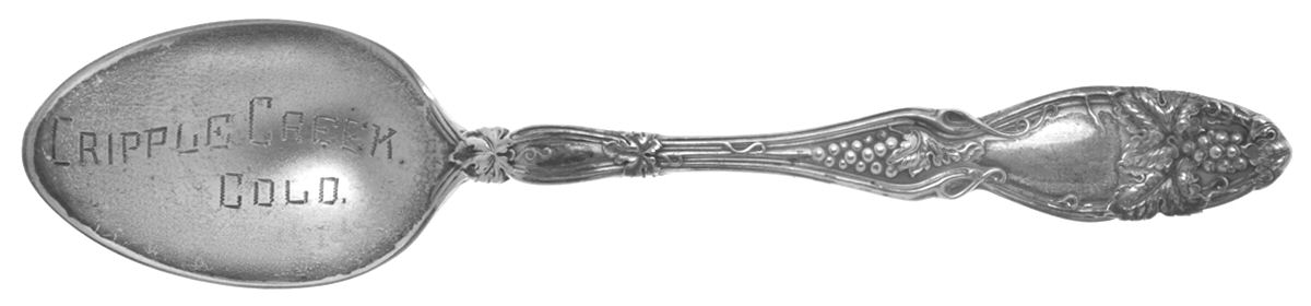Cloeta (Sterling, 1904) Souvenir Spoon (Five O'Clock) by International Silver-1