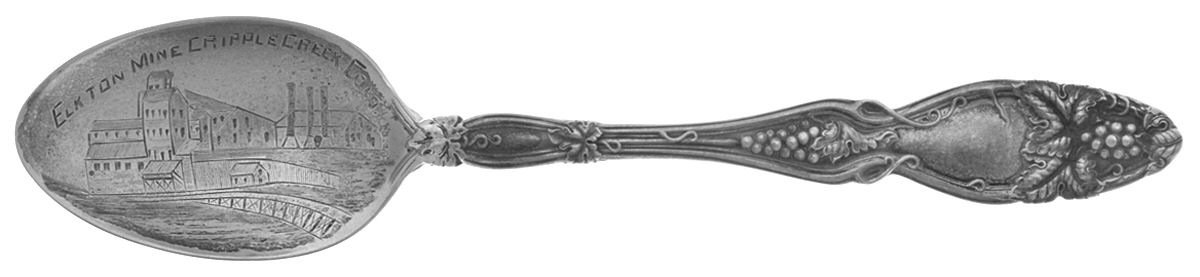 Cloeta (Sterling, 1904) Souvenir Spoon (Five O'Clock Spoon) by International Silver-1