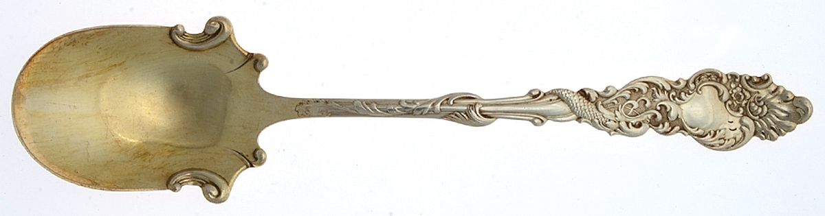 Columbia (Silverplate, 1893) Vegetable Serving Spoon (Solid) by International Silver-1