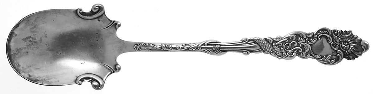 Columbia (Silverplate, 1893) Vegetable Serving Spoon (Solid) by International Silver-1
