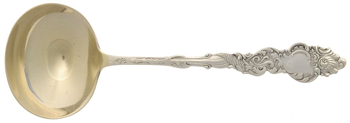Columbia (Silverplate, 1893) Solid Gravy Ladle by International Silver-1