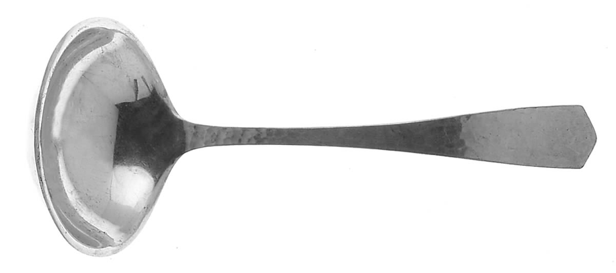 Colonial-Hammered (Sterling, 1923) Solid Gravy Ladle by International Silver-1