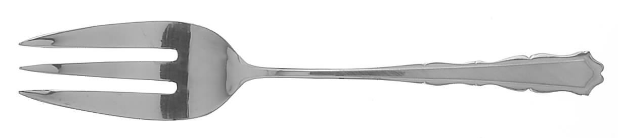Colonial Manor (Stainless) Medium Solid Cold Meat Serving Fork by International Silver-1