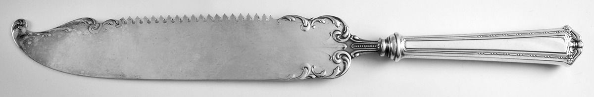 Continental (Silverplate, 1914) Hollow Handle Solid Cake Saw by International Silver-1