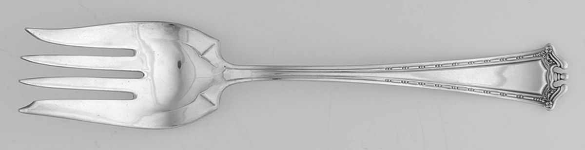 Continental (Silverplate, 1914) Medium Solid Cold Meat Serving Fork by International Silver-1