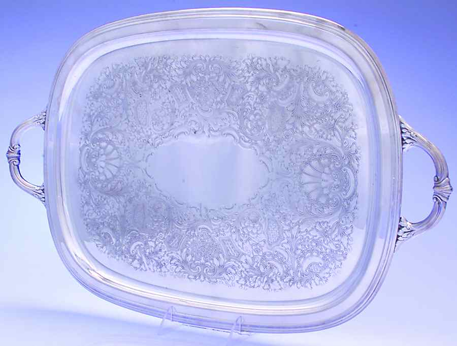 Concord (Silverplate, Hollowware) Medium Silverplate Waiter Tray by International Silver-1