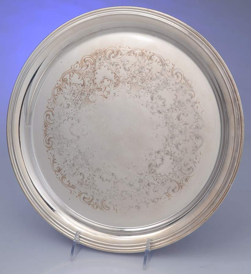 Concord (Silverplate, Hollowware) 12" Round Tray by International Silver-1
