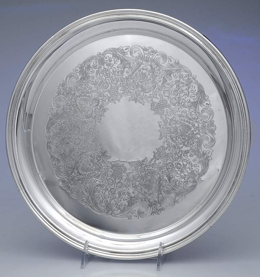 Concord (Silverplate, Hollowware) 12" Round Tray by International Silver-1