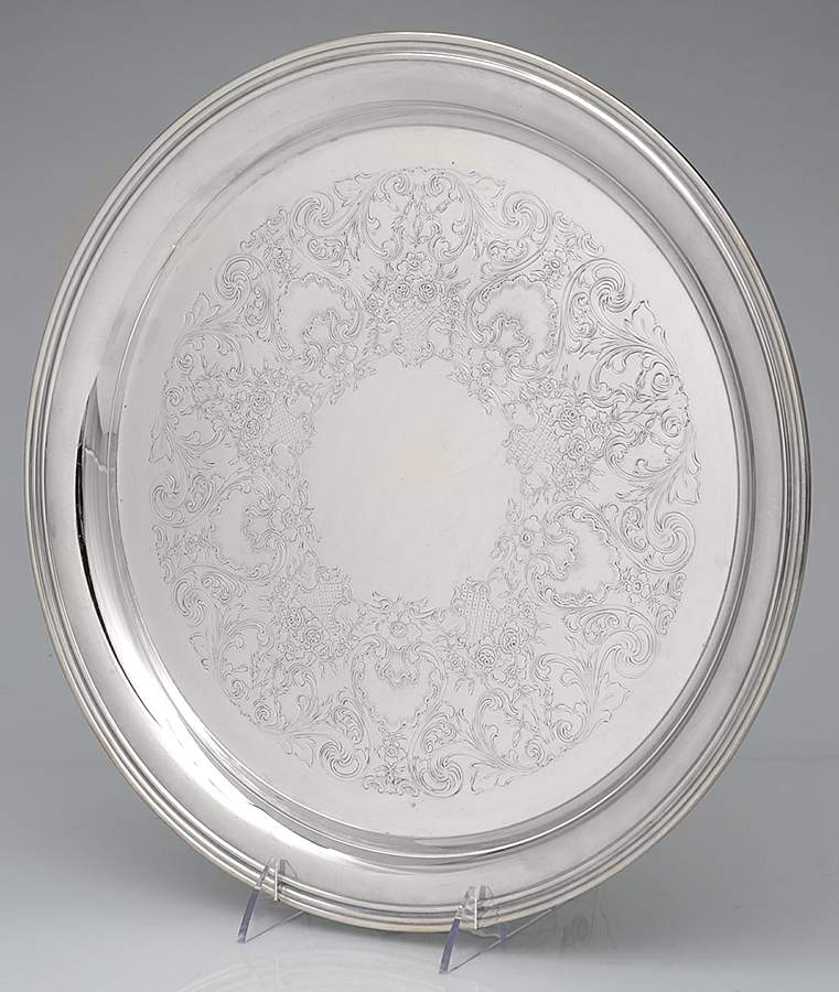 Concord (Silverplate, Hollowware) 14" Round Tray by International Silver-1