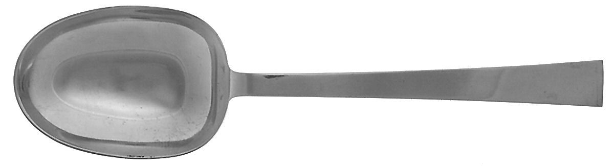 Continental (Sterling, 1934, No Monograms) Solid Salad Serving Spoon by International Silver-1