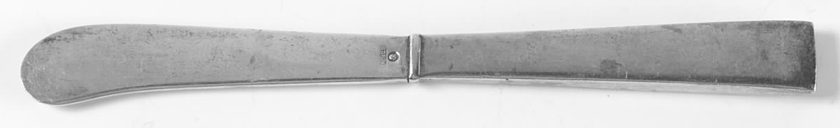 Continental (Sterling, 1934, No Monograms) Hollow Handle Paddle Butter Spreader (Solid) by International Silver-1
