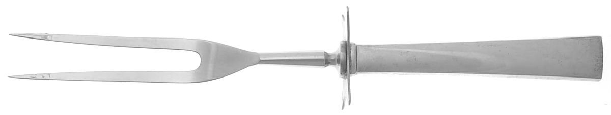 Continental (Sterling, 1934, No Monograms) Large Stainless-Prong Roast Carving Fork by International Silver-1