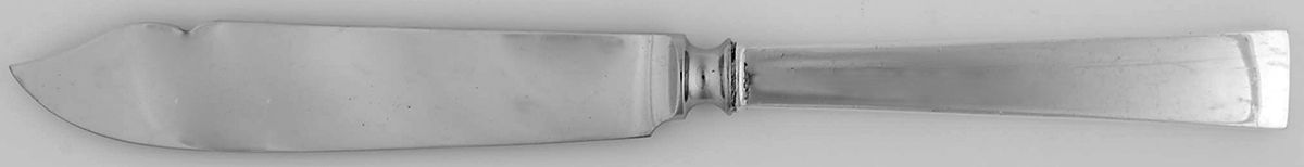 Continental (Sterling, 1934, No Monograms) Individual Fish Knife with Stainless Blade by International Silver-1