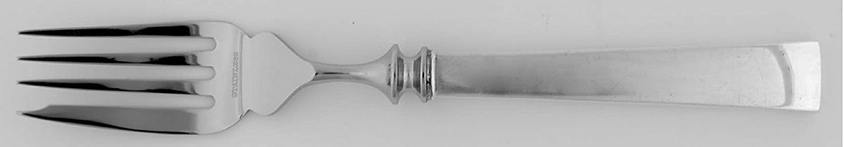 Continental (Sterling, 1934, No Monograms) Individual Hollow Fish Fork, Stainless Tines by International Silver-1