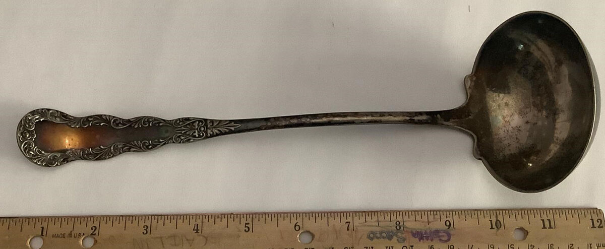 Cordova (Silverplate, 1898) Solid Soup Ladle by International Silver-1