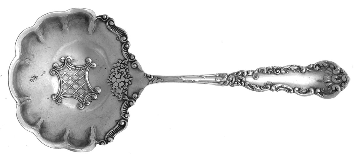 Cordova (Silverplate, 1898) Solid Bon Bon Spoon by International Silver-1