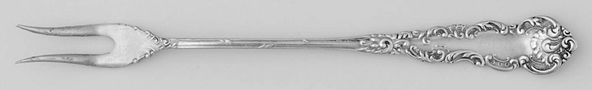 Cordova (Silverplate, 1898) Short Handle Pickle/Olive Fork by International Silver-1