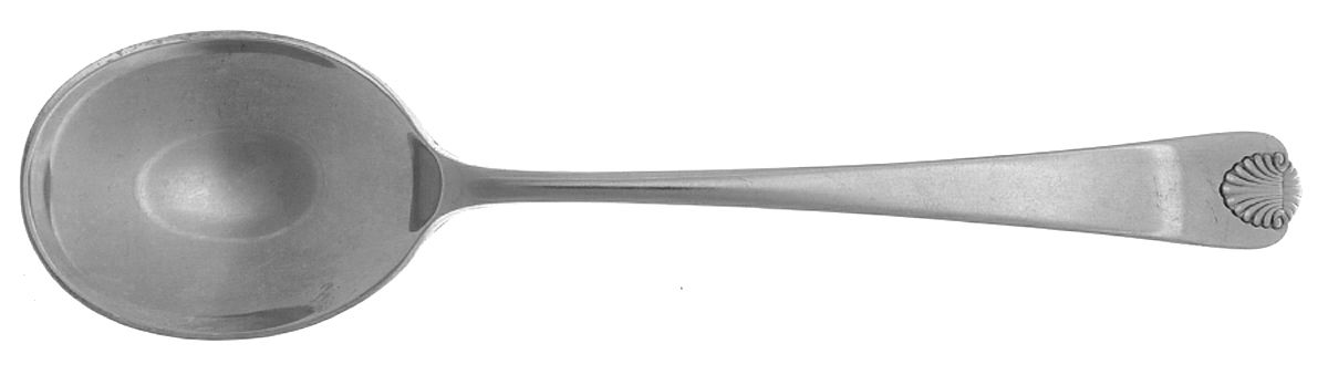 Colonial Shell (Sterling, 1941) Round Bowl Soup Spoon (Cream Soup) by International Silver-1