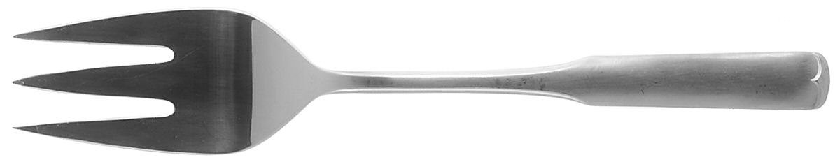 Colonial Scroll (Stainless) Medium Solid Cold Meat Serving Fork by International Silver-1