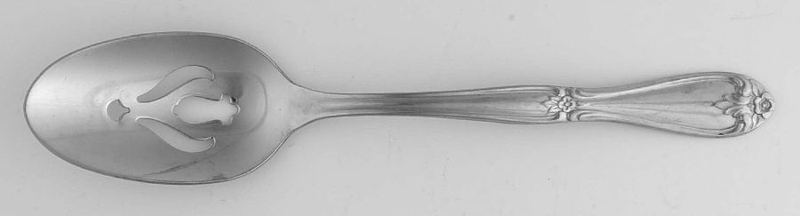 Copley Square (Stainless) Pierced Tablespoon (Serving Spoon) by International Silver-1