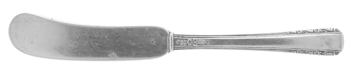 Courtship (Sterling, 1936, No Monograms) Flat Handle Butter Spreader by International Silver-1