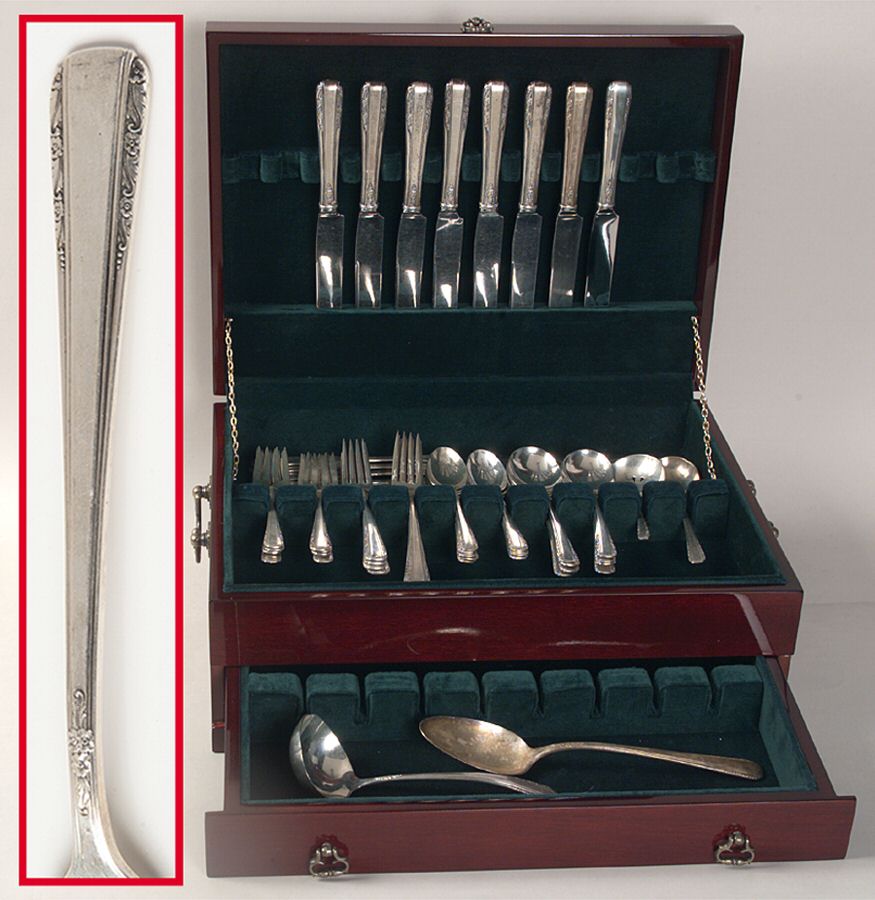 Courtship (Sterling, 1936, No Monograms) 54 Piece Set by International Silver-1
