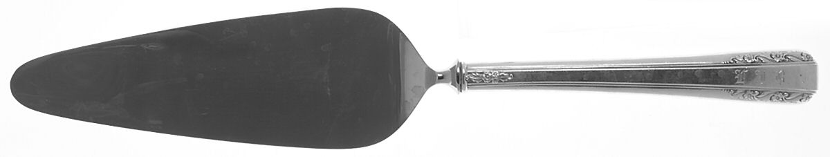 Courtship (Sterling, 1936, No Monograms) Pie Server with Stainless Blade by International Silver-1