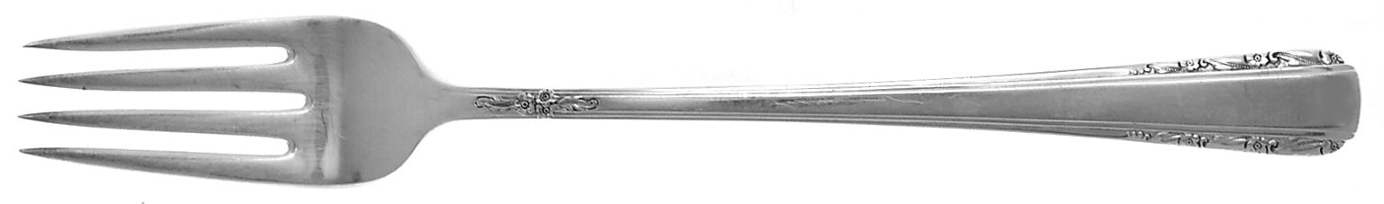 Courtship (Sterling, 1936, No Monograms) Grille Fork (Viande) by International Silver-1