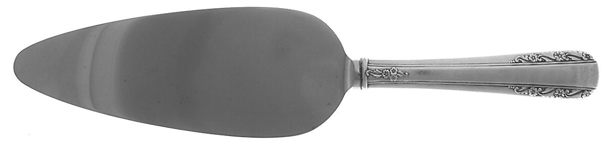Courtship (Sterling, 1936, No Monograms) Pie Server with Stainless Blade by International Silver-1