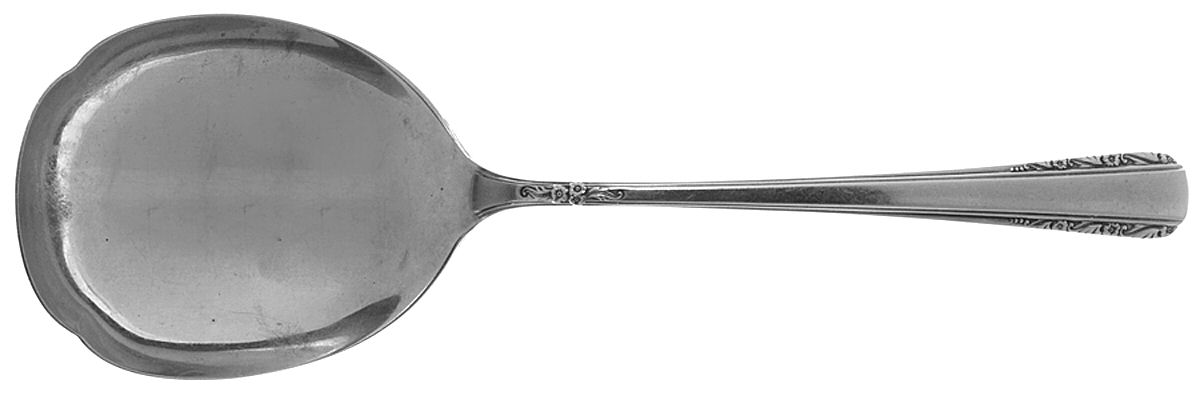 Courtship (Sterling, 1936, No Monograms) Large Solid Berry/Casserole Spoon by International Silver-1