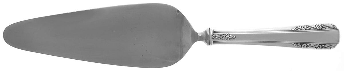 Courtship (Sterling, 1936, No Monograms) Pie Server with Stainless Blade by International Silver-1