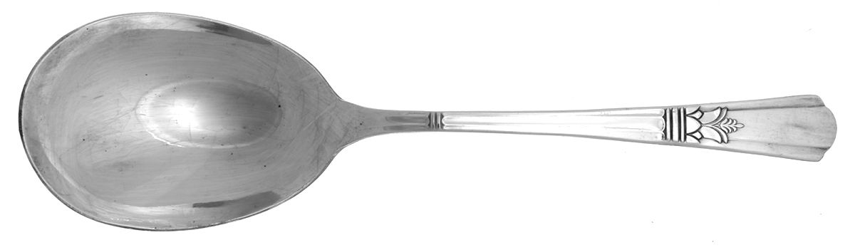 Court (Silverplate, 1939) Solid Smooth Casserole Spoon by International Silver-1
