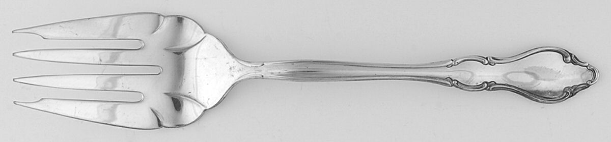 Coventry (Silverplate, 1972) Medium Solid Cold Meat Serving Fork by International Silver-1