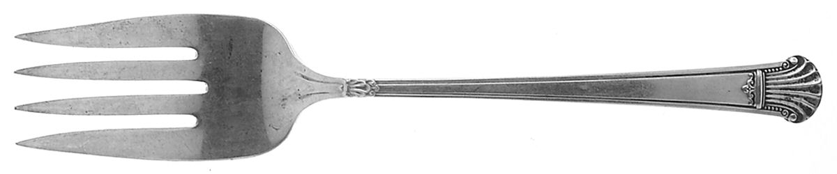 Coventry (Sterling, 1941) Medium Solid Cold Meat Serving Fork by International Silver-1