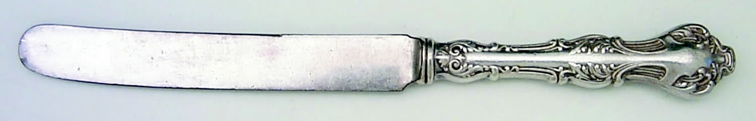 Crest (Silverplate, 1906, No Monograms) Old French Hollow Knife by International Silver-1