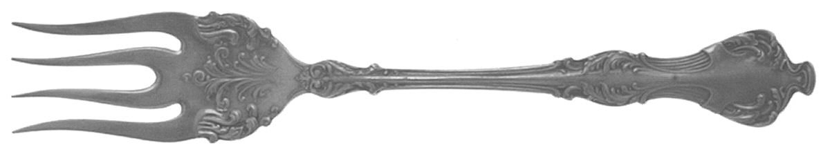 Crest (Silverplate, 1906, No Monograms) Individual Salad Fork by International Silver-1