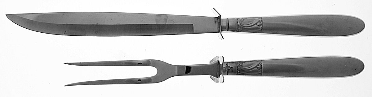 Creation I (Stainless) Small Stainless Blade 2-Piece Steak Carving Set by International Silver-1